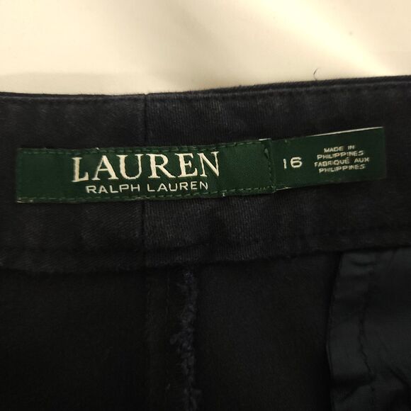Lauren Ralph Lauren Womens 16 38x24 Navy Blue Career Ankle Dress Pants Trousers - Picture 4 of 8
